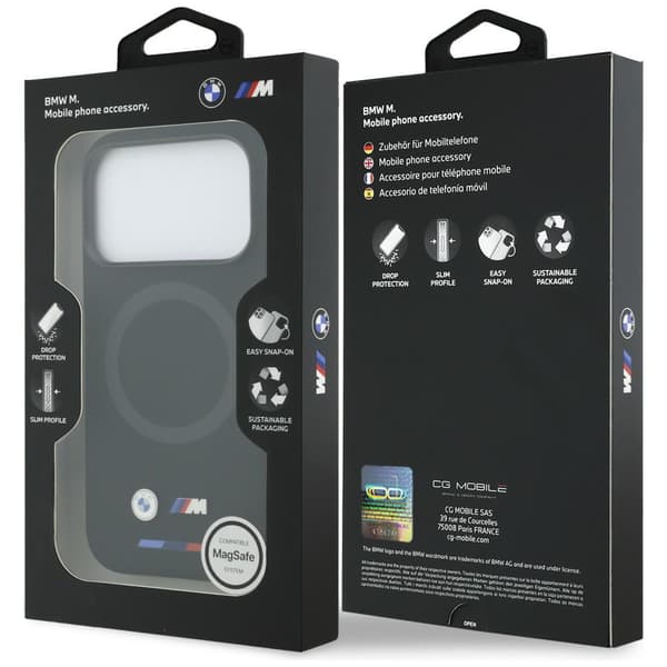 BMW M Silikone Logo MagSafe-cover til iPhone 17 Pro, sort