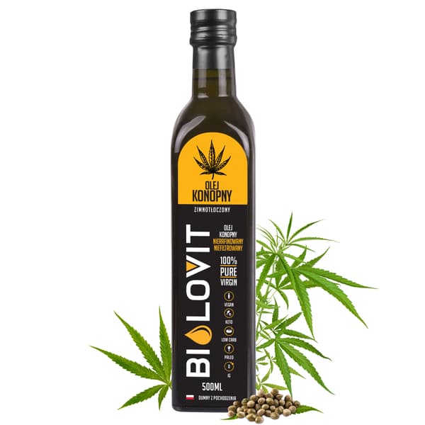 Bilovit - Koldpresset hampolie - 500 ml