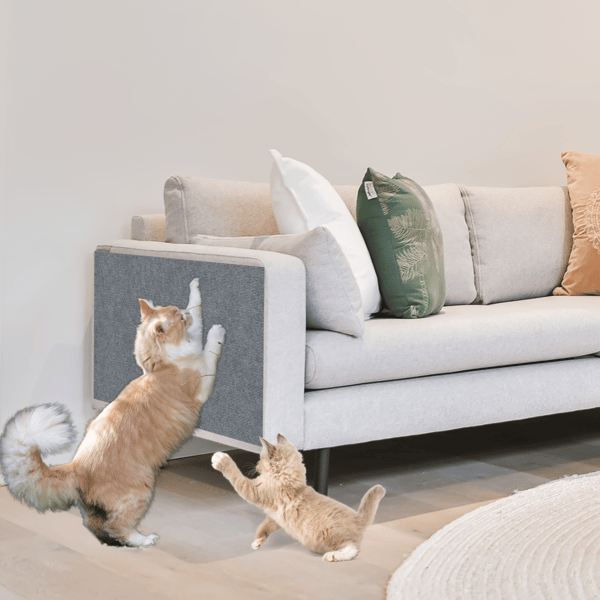 Katte klösplads selvhæftende 100x40 cm lysegrå