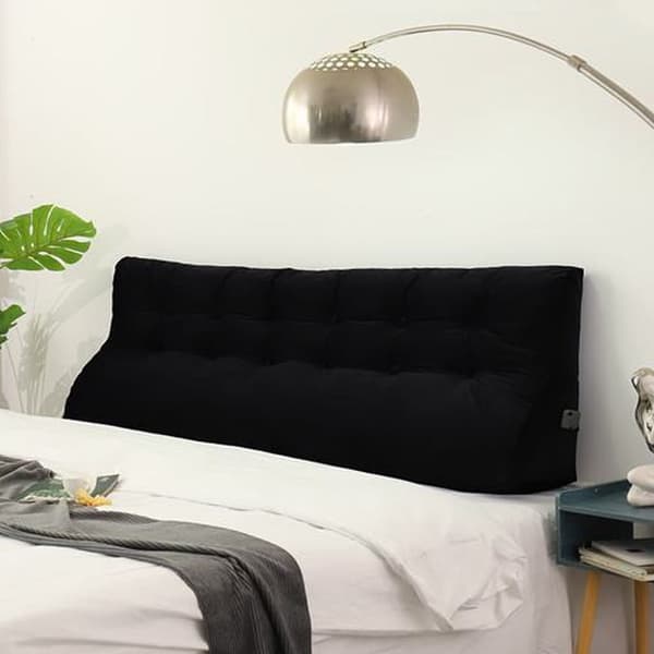 Sort fløjlspude Sort fløjlspude 100 cm