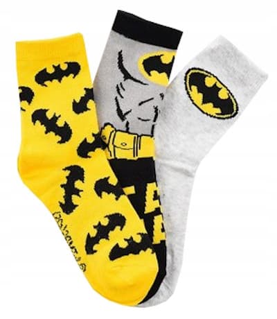 Batman ankelstrømper til drenge 3-pak 23/26