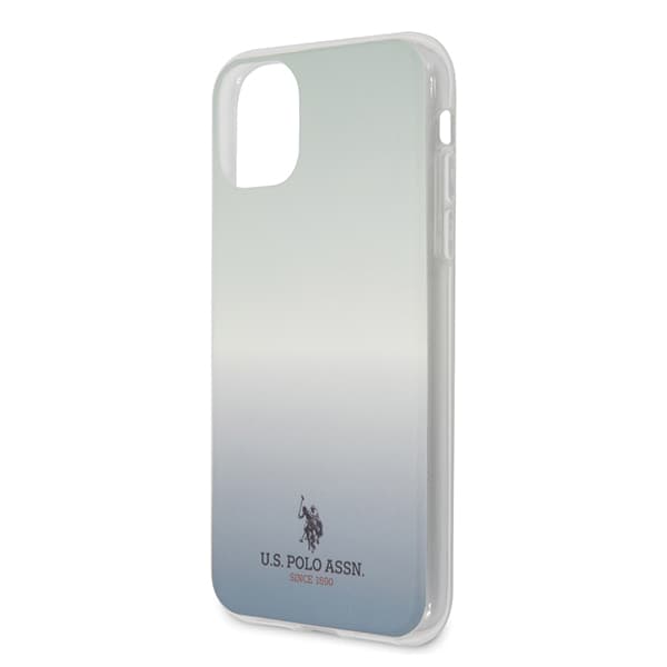 US Polo Gradient Pattern Collection -suojakuori iPhone 11 Pro Maxille, sininen