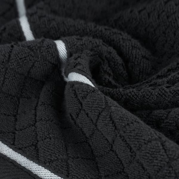 FAVORI håndklæde, bomuld, zero twist, sort, 50x90 cm