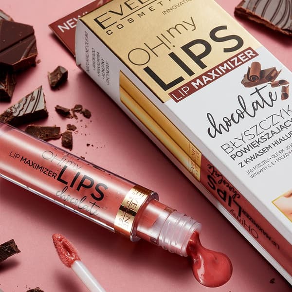 Læbefyldende lipgloss med chili- og chokoladeduft