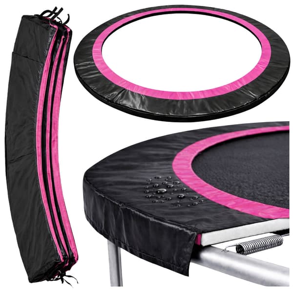 Fjäderskydd för Sport Max 8ft studsmatta svart och rosa