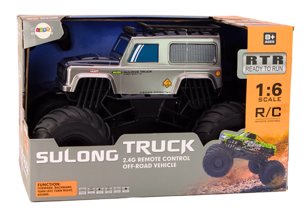 Stor fjärrstyrd terrängbil SUV 2.4G RC 1:6 Grå