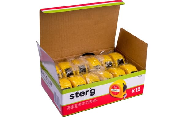 Måttband i stål 3 m, 16 mm