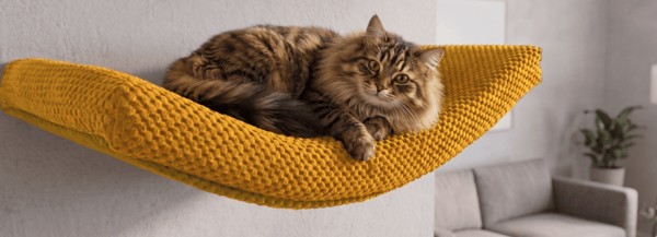 Arc Metal Kattehylde 60cm Sennep