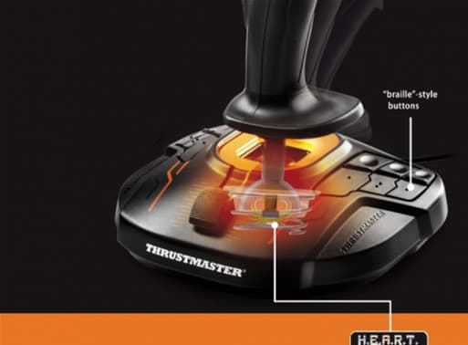 Thrustmaster T.16000M FCS Hotas Joystick Svart och Orange (2960778)