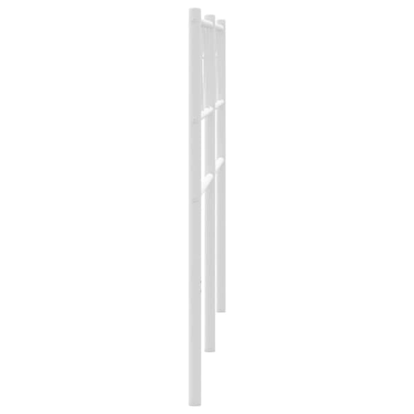 vidaXL metalsengegavl hvid 193 cm