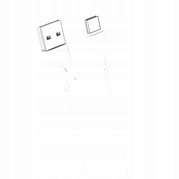 XO NB200 USB - USB-C KABEL 2,0m 2,1A hvid