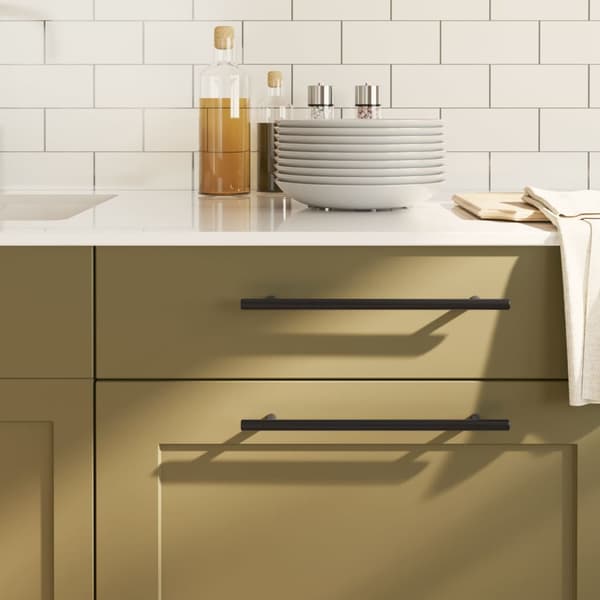 vidaXL skabsgreb 20 stk. sort 224 mm rustfrit stål