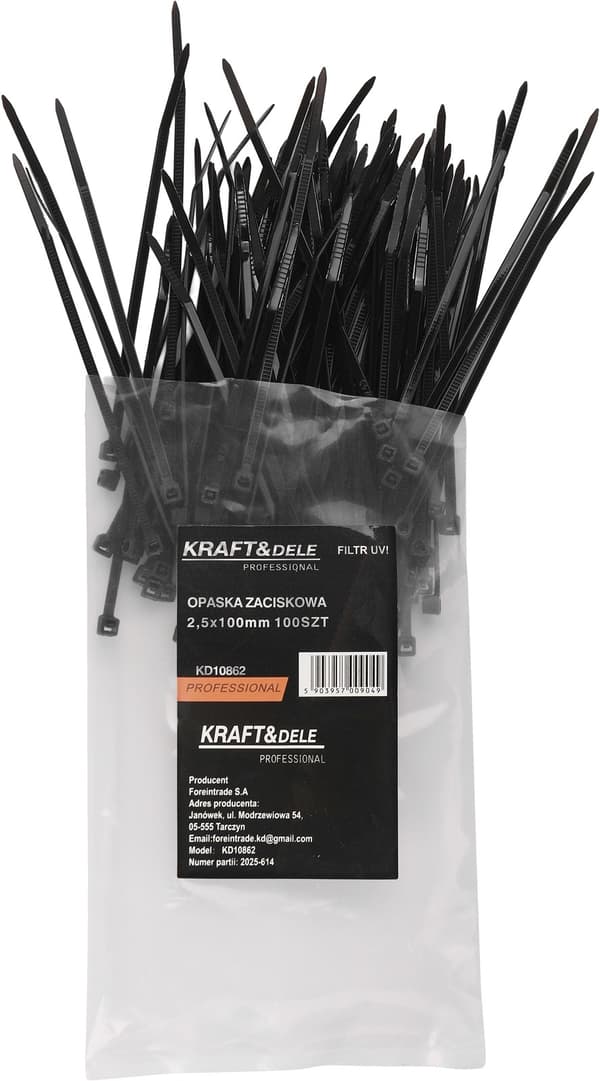Nailonnippuside 2,5x100 mm 100 kpl KD10862