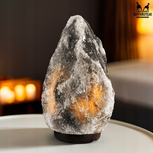 Saltlampe 3-5 kg grå - luftionisator