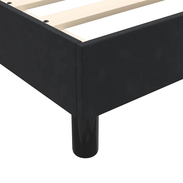 vidaXL Sängynrunko ilman patjaa musta 80x220 cm sametti