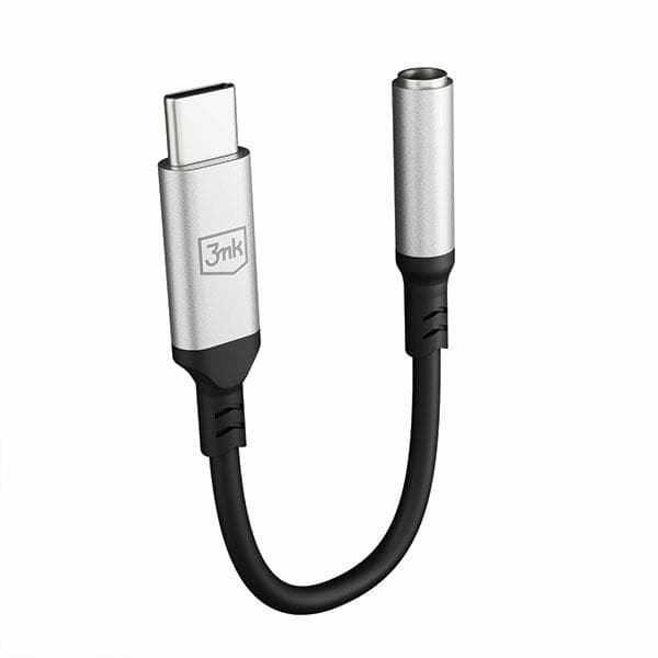 Ljudadapter 3mk USB-C - Jack 3,5 mm (hona), silver