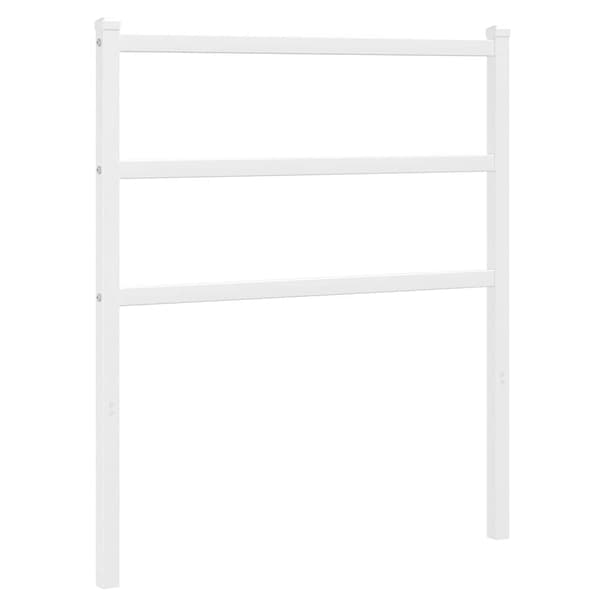 vidaXL metalsengegavl hvid 80 cm