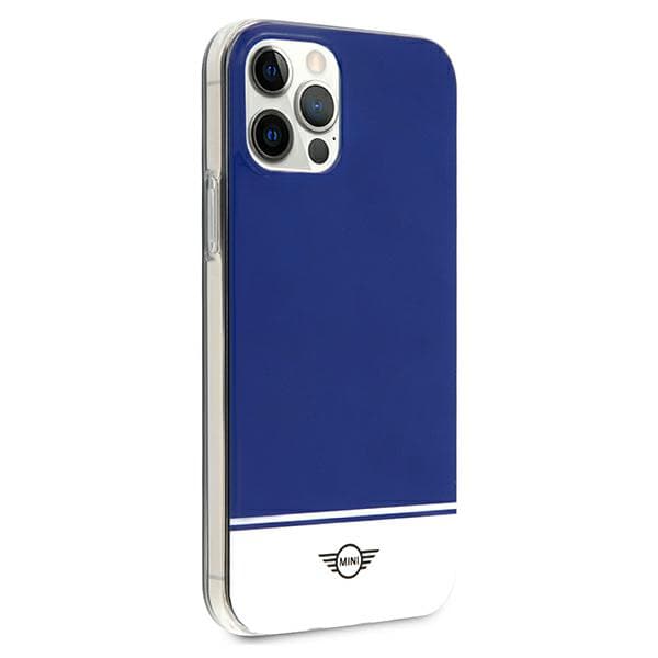 Mini Stripe Collection-skal till iPhone 12/12 Pro, marinblå
