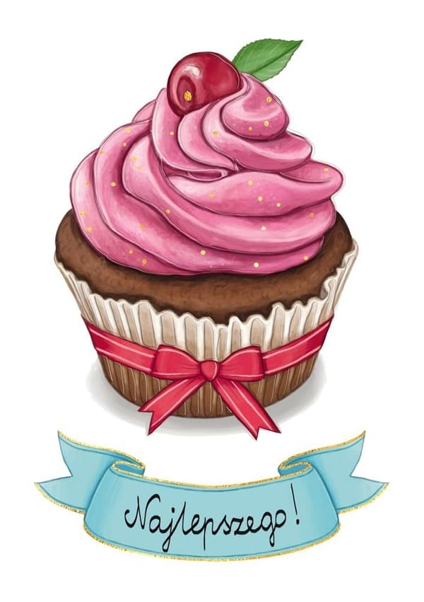 A5 cupcake-kort