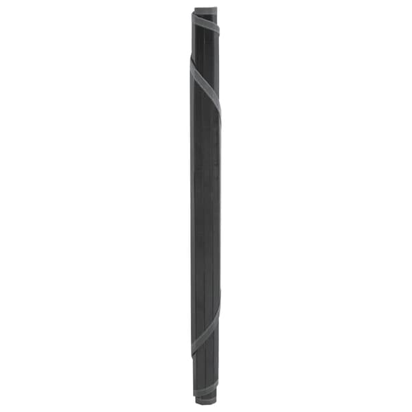 vidaXL rundt tæppe, grå, 60 cm, bambus