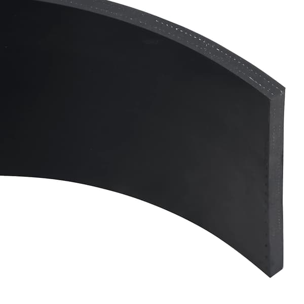 vidaXL gummikant til sneplov sort 180x15x1 cm