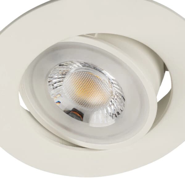 LED-takspotlight Infälld, rörlig downlight 4,8W Neutralvit