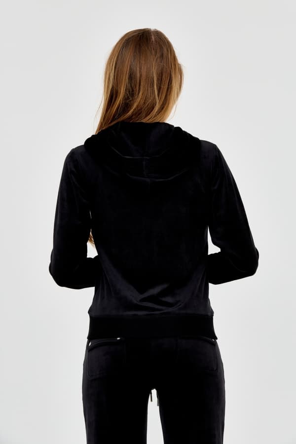 Juicy Couture sort dame Robertson hættetrøje M