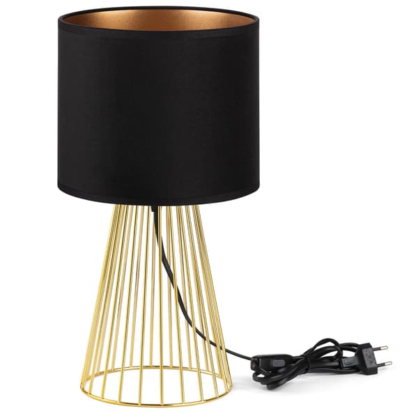 Tornado ASBGZ lampe, sort og guld fløjl