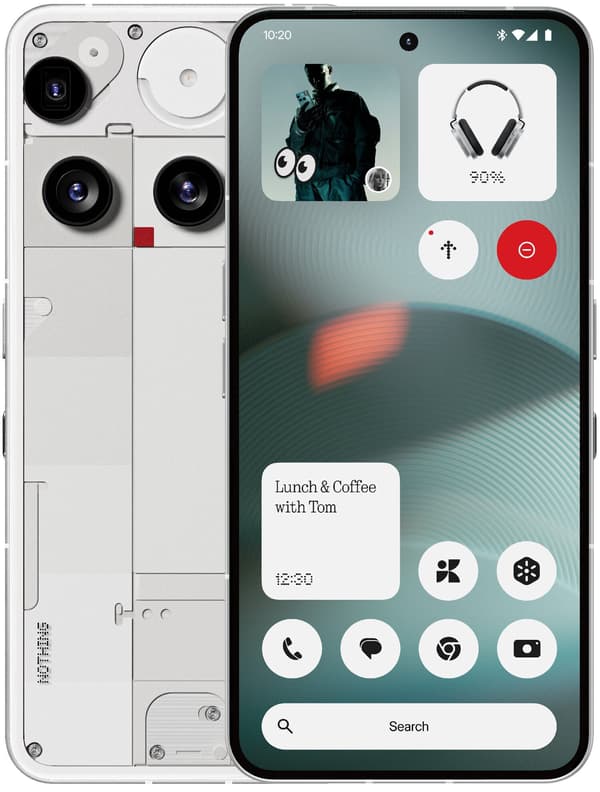 Nothing Phone 3 5G 12/256GB Vit smartphone