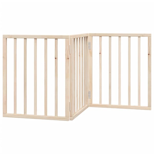 vidaXL Hopfällbar säkerhetsgrind för hundar, 3 paneler, 150 cm