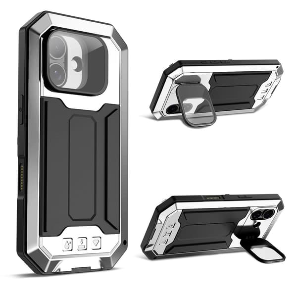 Pansret cover til iPhone 17, R-JUST, sølv