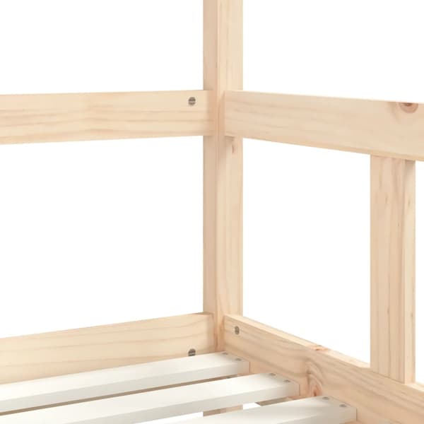 vidaXL Barnsängram 70x140 cm furu