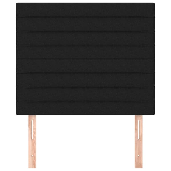 vidaXL sengegavle, 2 stk., sort, 90x5x78/88 cm, stof