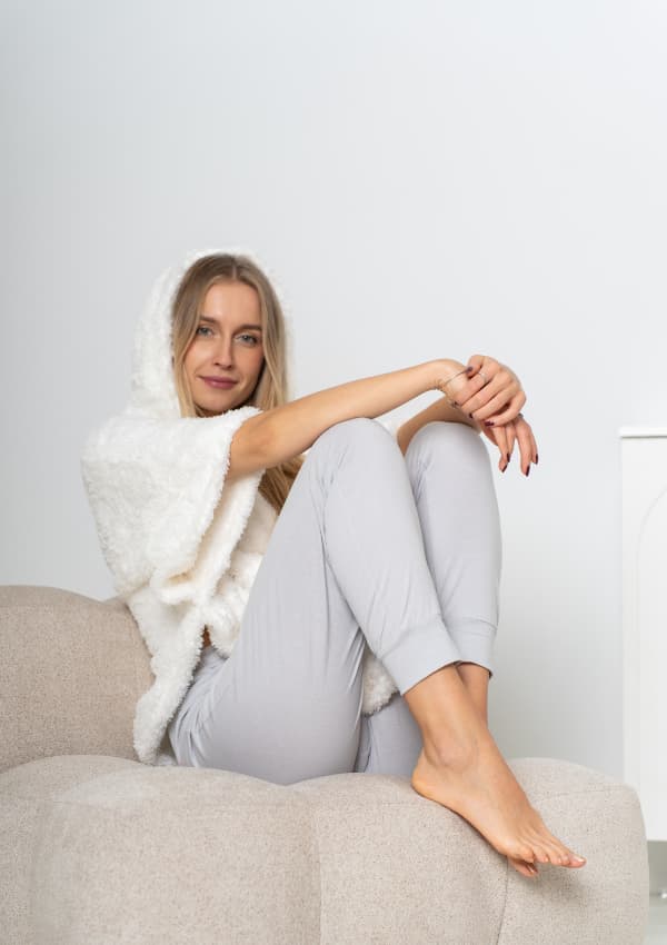 Dame badekåbe Vienetta OneSize sweatshirt med varm, blød hætte
