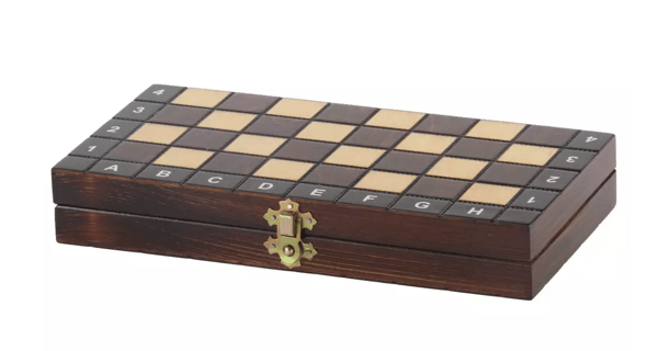 Träskolset 28x28cm - SCHACK + SCHACK + BACKGAMMON