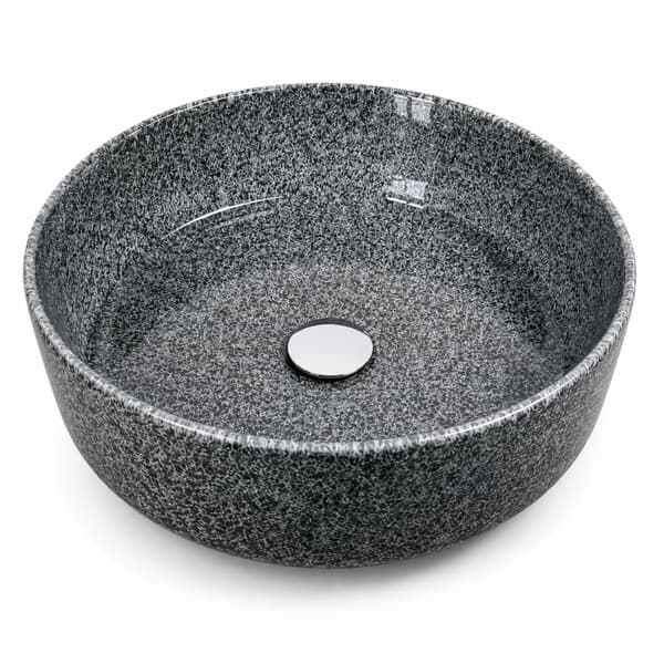 Rund bordvask 36×36 cm granitlook - Aquaterris