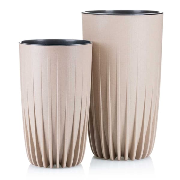 Stripped Tall ECO Coffee Latte Urtepotte