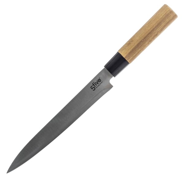 Sæt med knive på bambusstativ