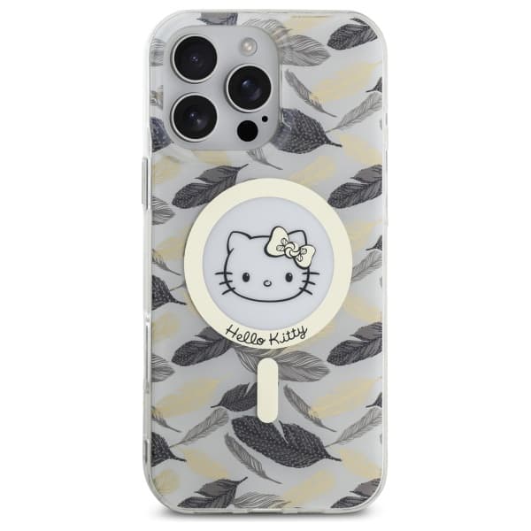 Hello Kitty IML Gyldne Blade MagSafe-etui til iPhone 16 Pro Max, Hvid