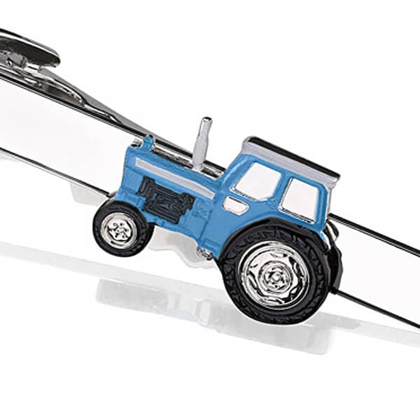 Blå traktor slipsklämma SK-1296