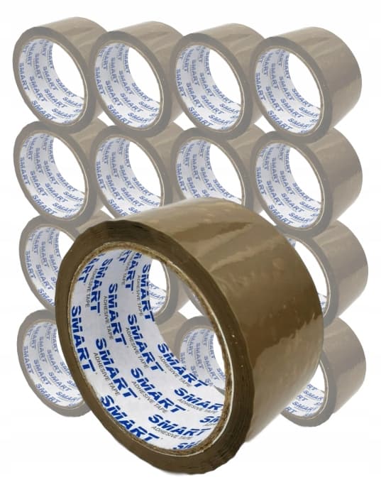 Smart brun pakketape, bredde 48 mm, længde 50 m, 36 stk.
