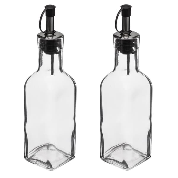 Sæt med glasflasker til olie og eddike