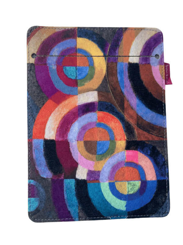 Arco Design 6-7" e-bogsetui - EcoFelt, cirkeltryk, grå, passer til Kindle / PocketBook