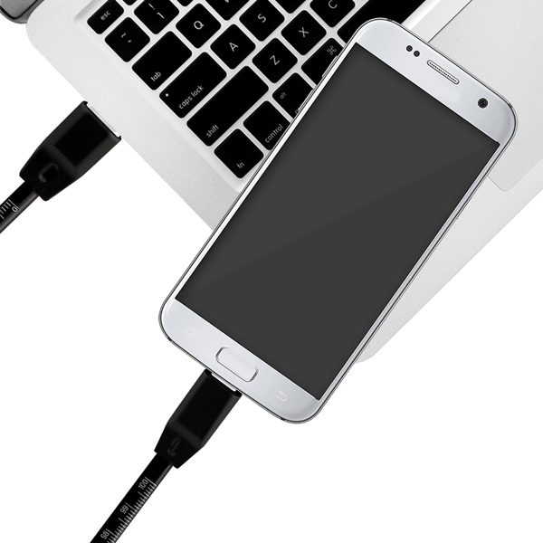 LogiLink USB-A - Micro USB -kaapeli 1m, musta, synkronointilatauksella