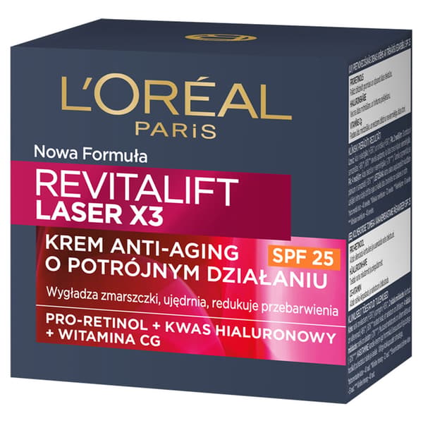 Loreal Revitalift Laser x3 Triple Action Anti-Age Creme SPF25 50ml