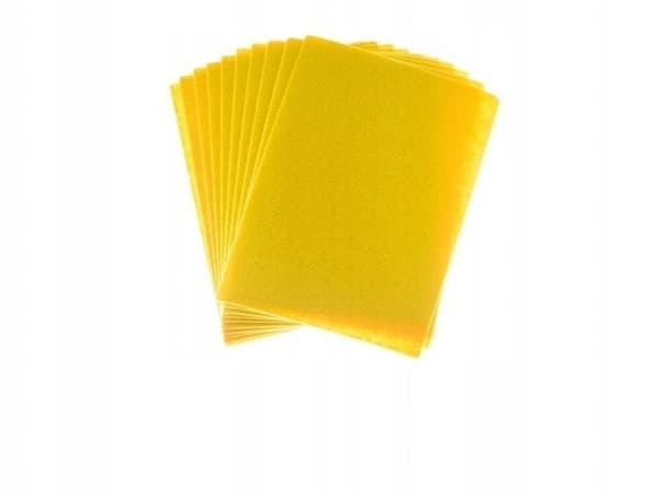 Filt A4 gul 2mm 10 stk