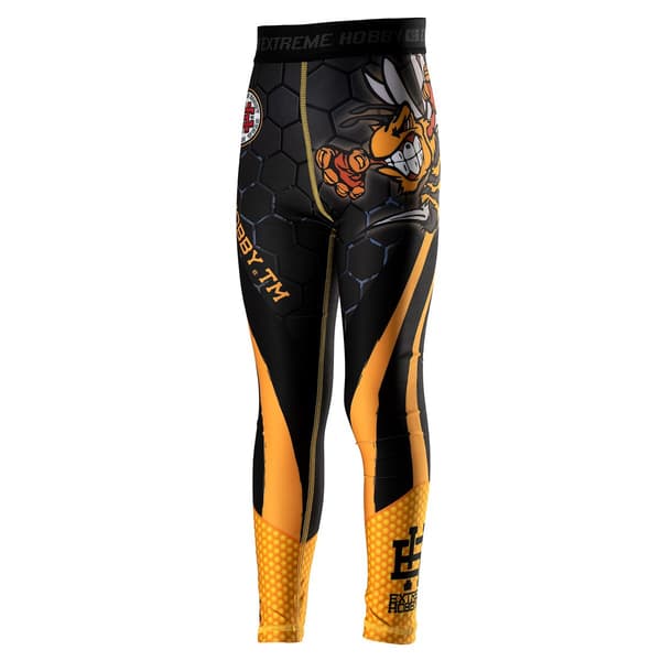 Lasten urheilulegginsit ANGRY WASP 152 MUSTA