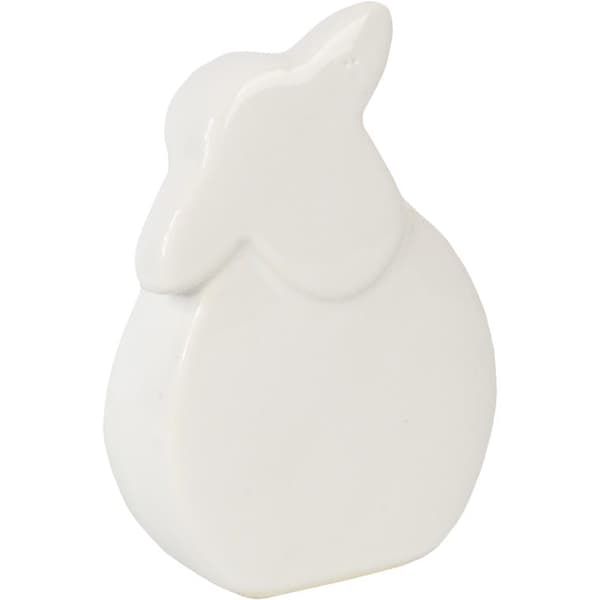 Påsklamm av vit keramik - Elegant juldekoration 10 cm