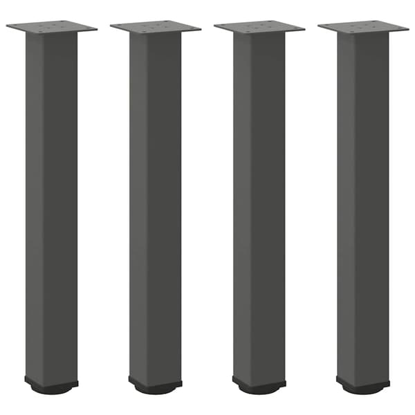 vidaXL Soffbordsben, 4 st, Antracit, 72-74 cm, Stål