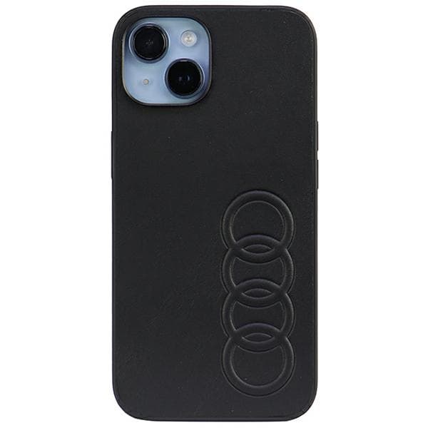 Audi kunstlædercover til iPhone 14, sort